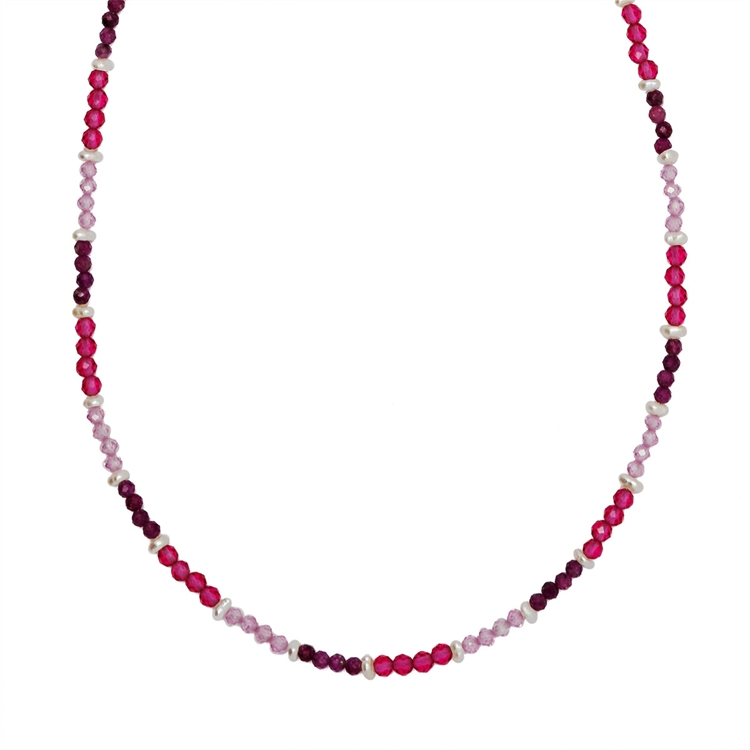 Choker Cristal Fúcsia