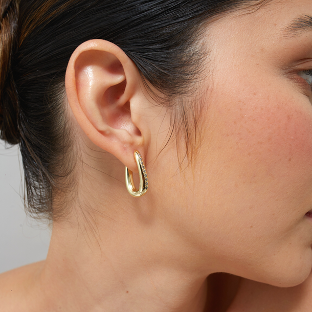 Argola Chunky Bold Oval