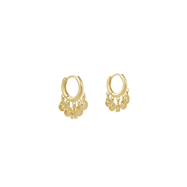 Argola Mini Dots Zircônias