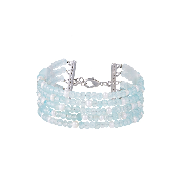 Pulseira Pedras e Pérolas