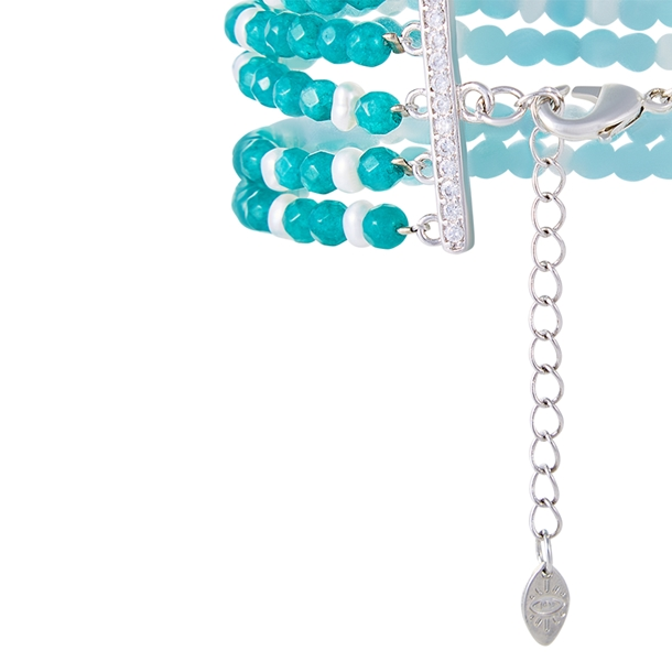 Pulseira Pedras e Pérolas