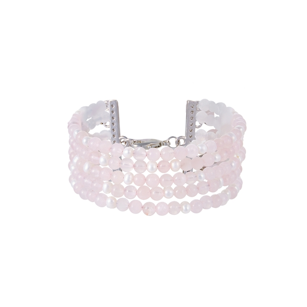 Pulseira Pedras e Pérolas