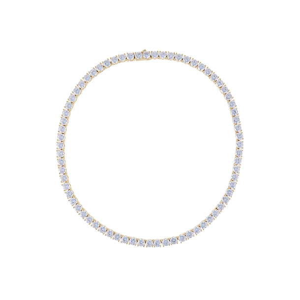 Colar Riviera Party Cravejada de Zircônias Cúbicas Cristais 38cm