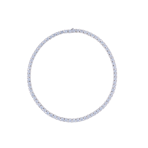 Colar Riviera Party Cravejada de Zircônias Cúbicas Cristais 38cm