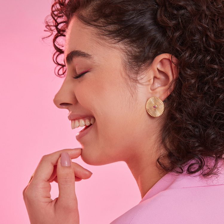 Brinco Birthstones Zircônia