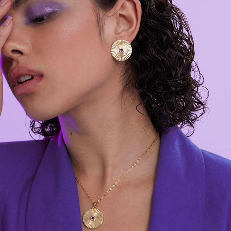 Brinco Birthstones Zircônia