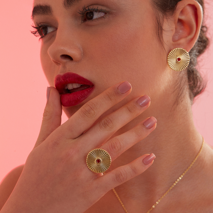 Brinco Birthstones Zircônia