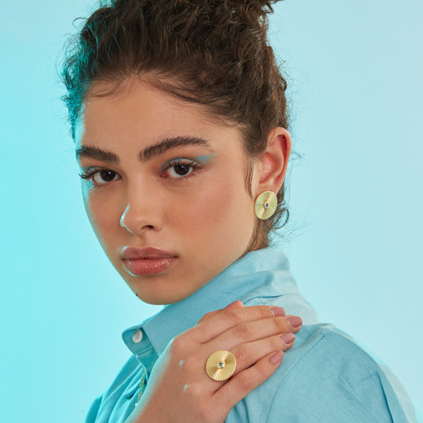 Brinco Birthstones Zircônia