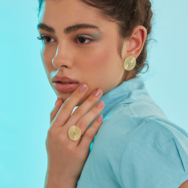Brinco Birthstones Zircônia