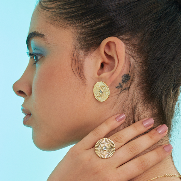 Brinco Birthstones Zircônia