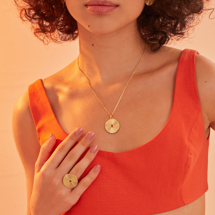 Colar Birthstones Zircônia