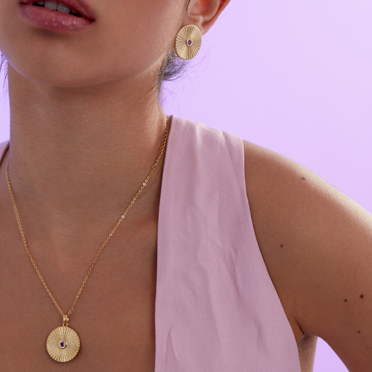 Colar Birthstones Zircônia