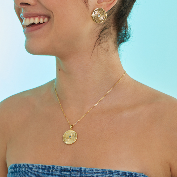 Colar Birthstones Zircônia