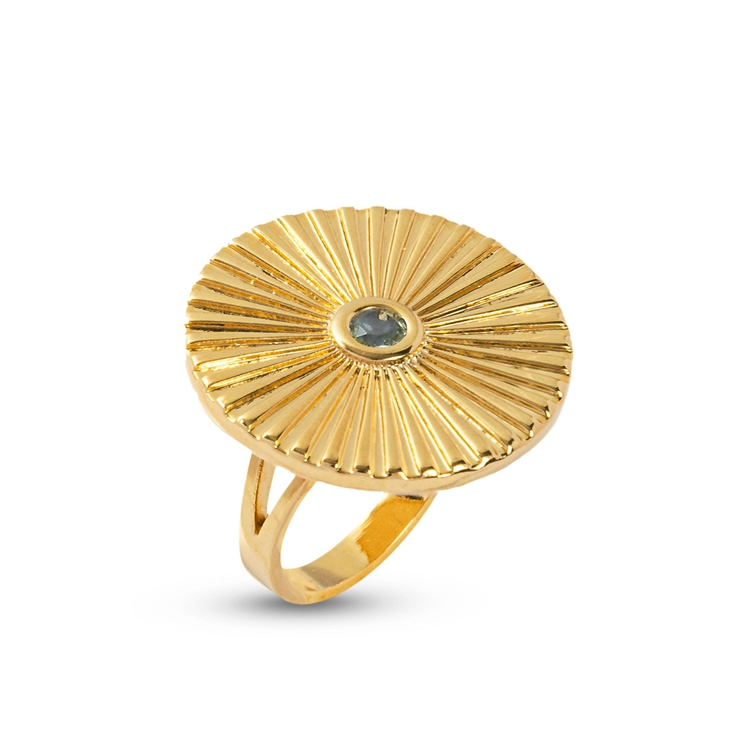 Anel Birthstones Zircônia Março