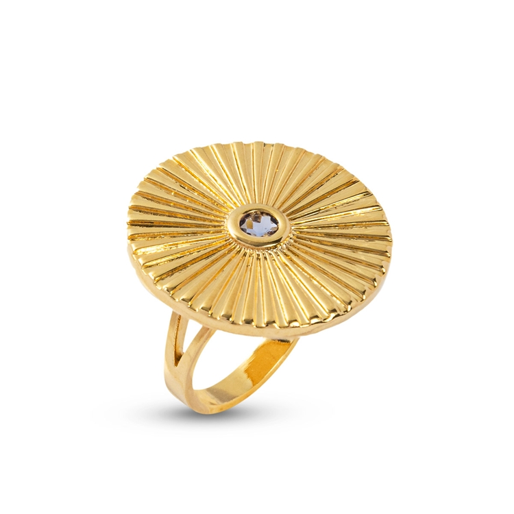 Anel Birthstones Zircônia Junho