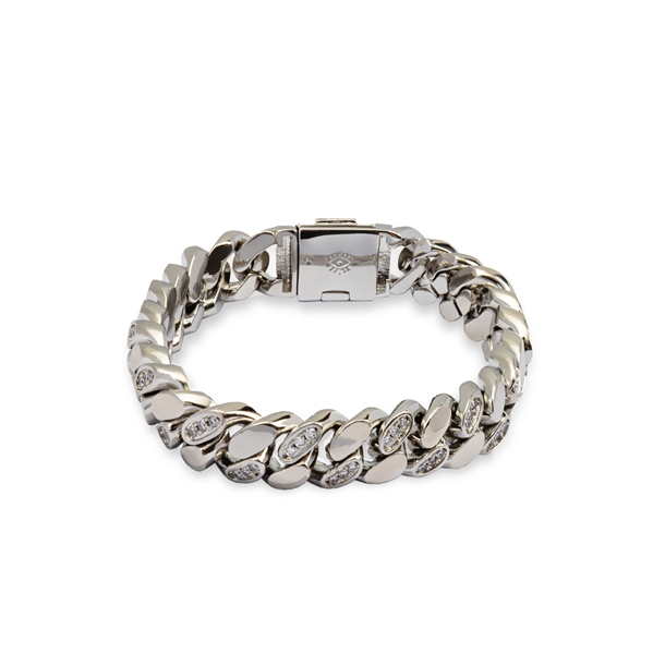 Pulseira Elos Chunk Cravejado