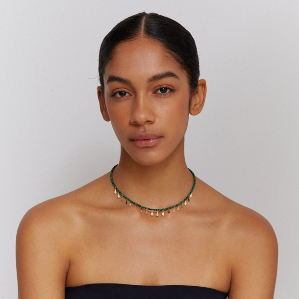 Colar Choker Malaquita