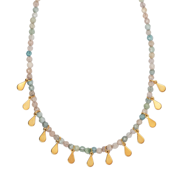 Colar  Choker Morganita com Tachinhas