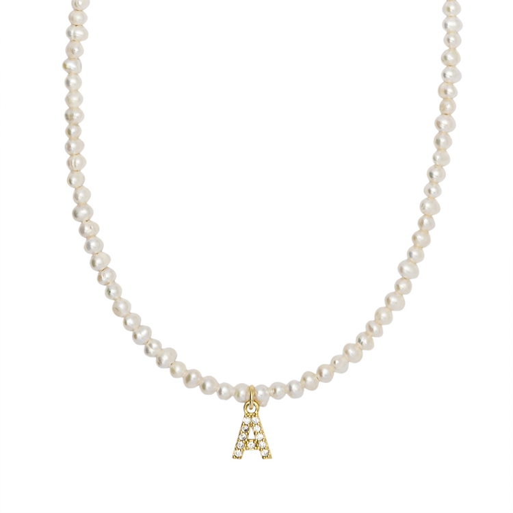 Colar Letras Pérola