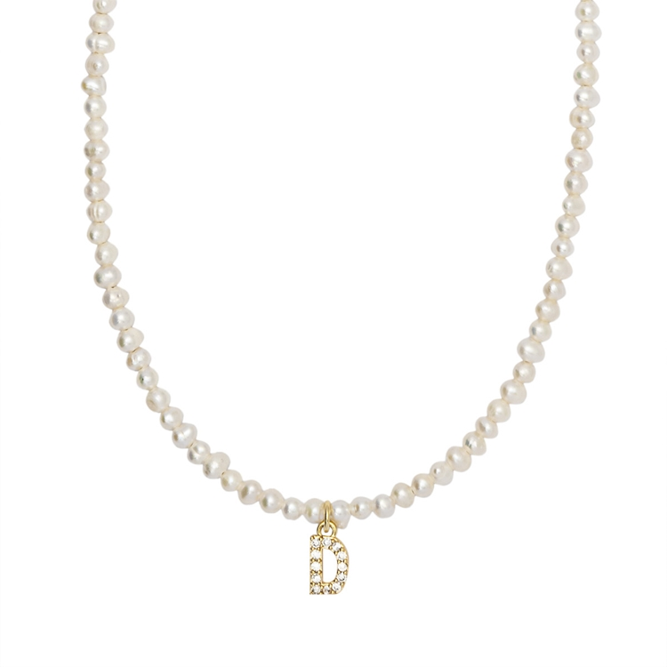 Colar Letras Pérola
