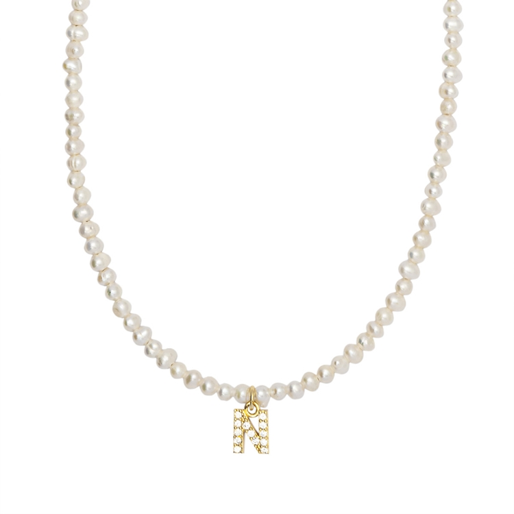 Colar Letras Pérola