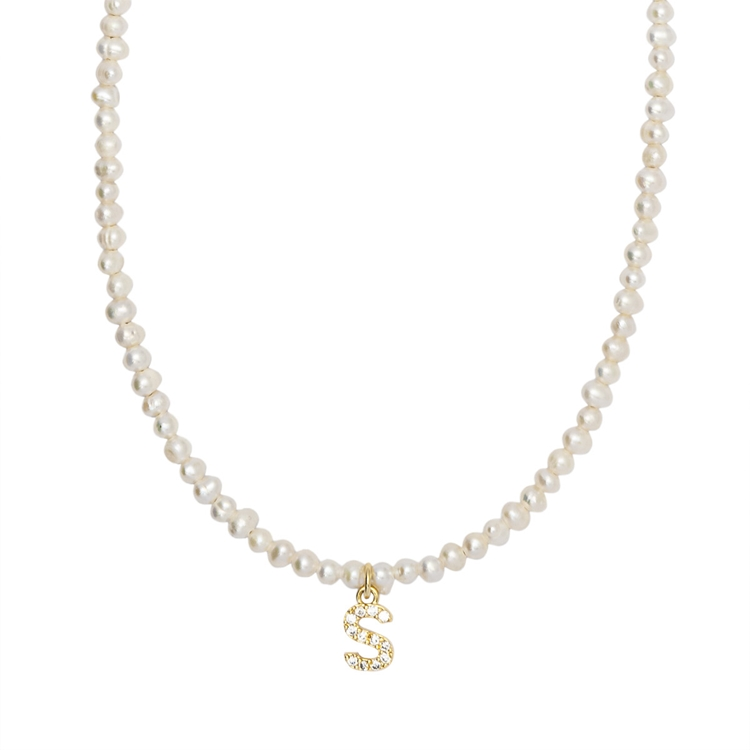 Colar Letras Pérola