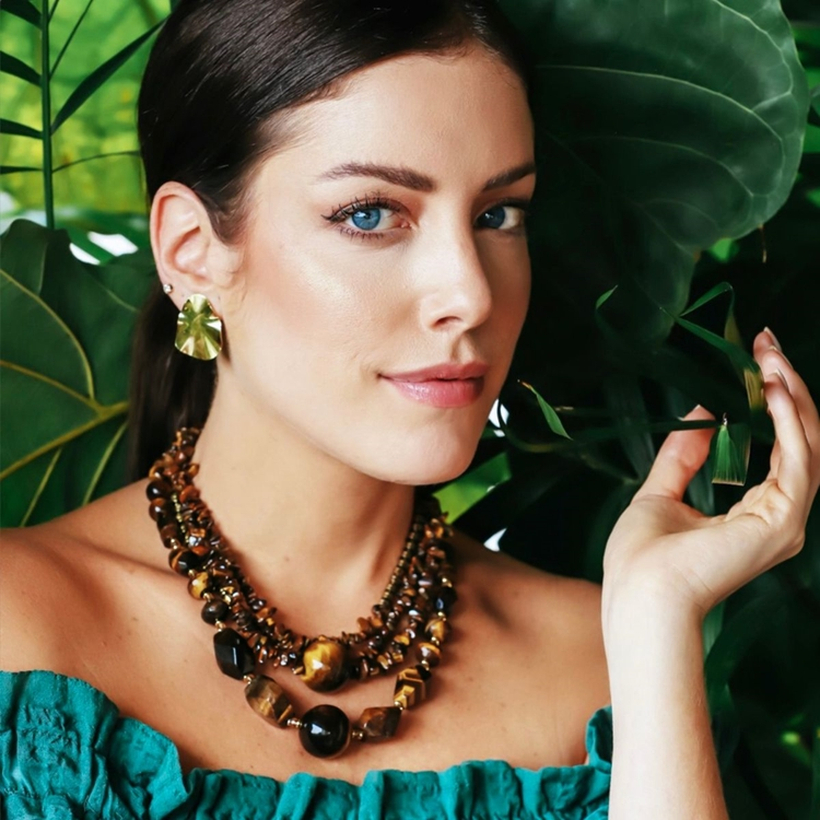 Colar Olho de Tigre Fabiana Justus