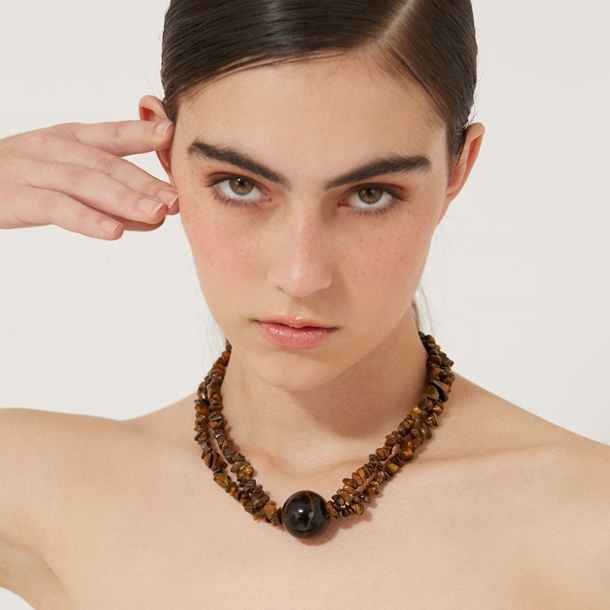 Colar Olho de Tigre Fabiana Justus