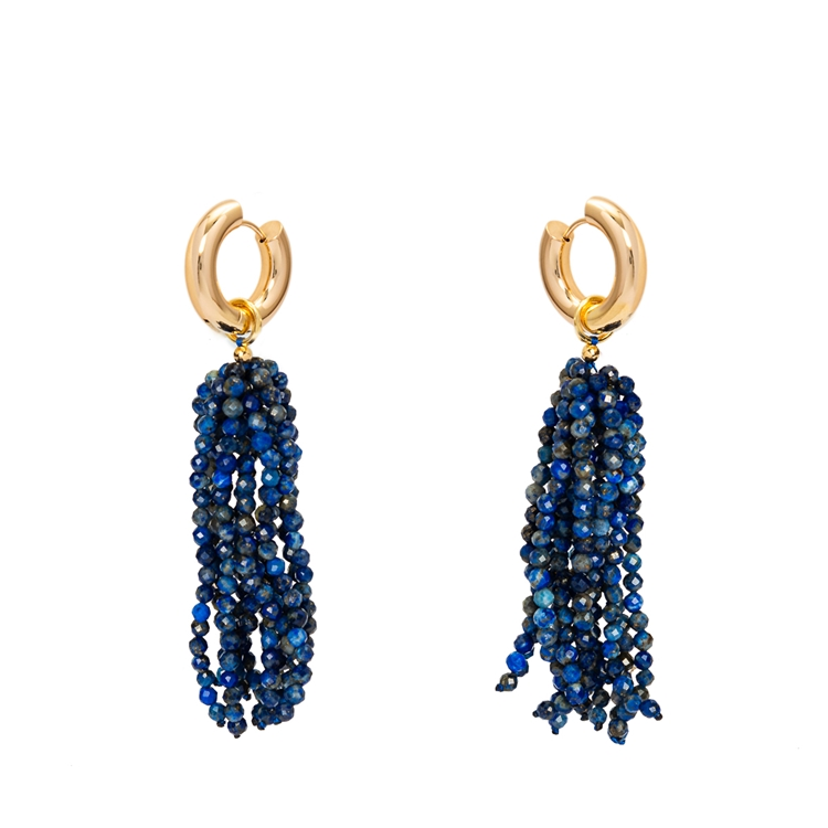 Brinco Chuva Lápis Lazuli