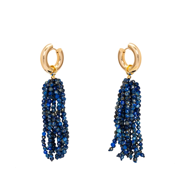 Brinco Chuva Lápis Lazuli