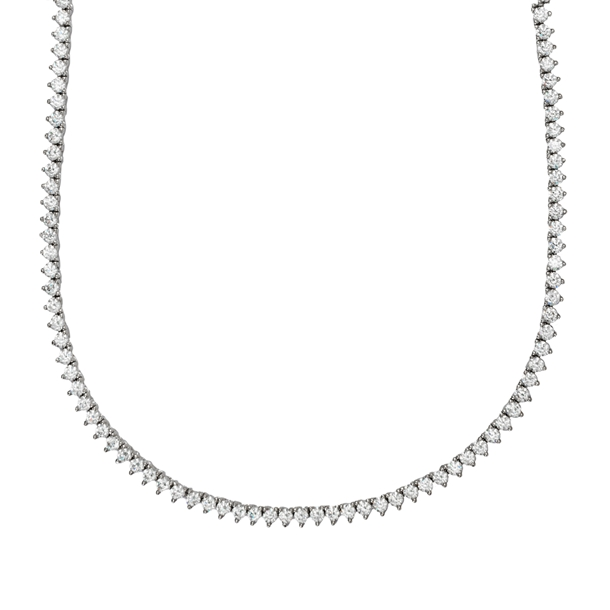 Colar Riviera Tiana Cravejada de Zircônias Cristal 38cm