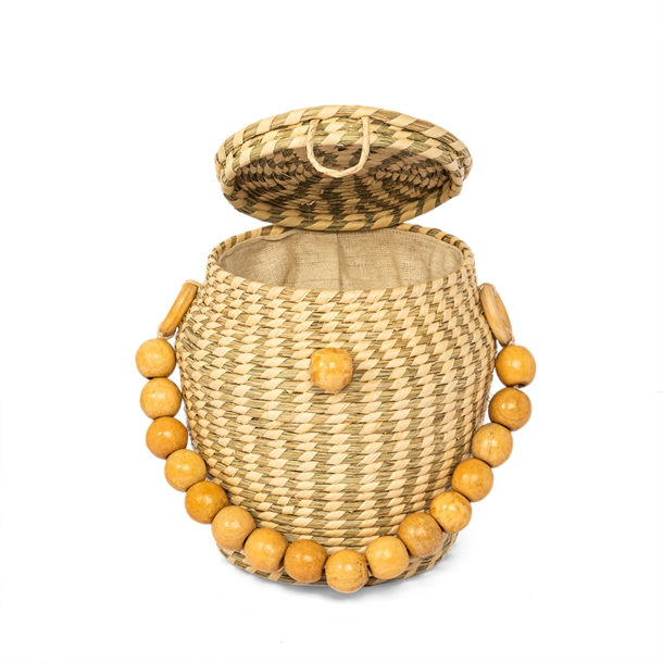 Bolsa Léia Bucket De Palha