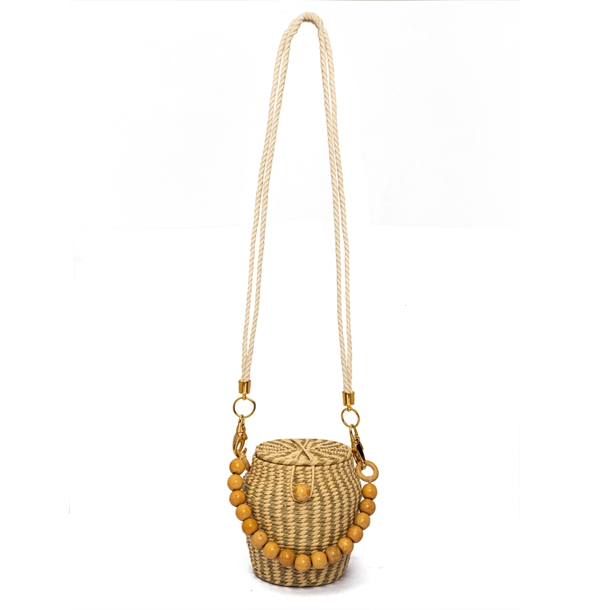 Bolsa Léia Bucket De Palha