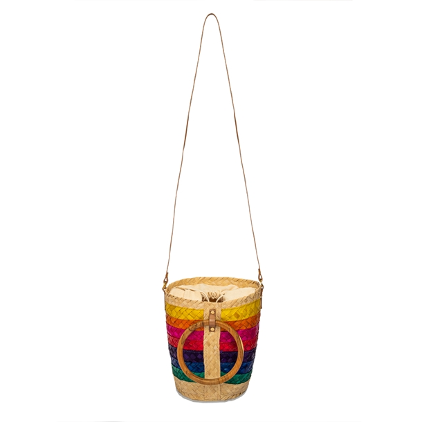 Bolsa Maya Bucket De Palha