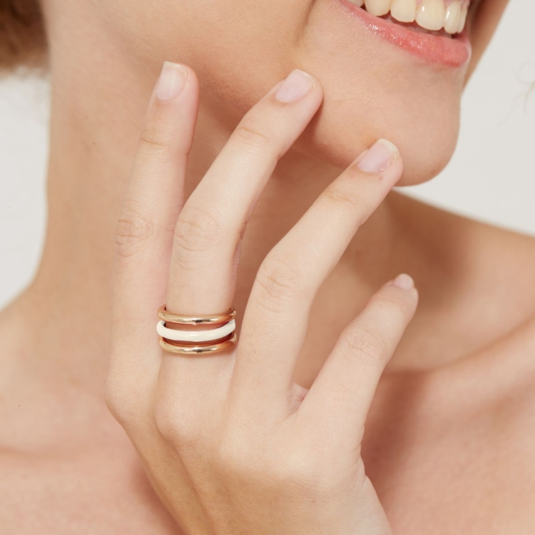 Anel Amora Esmaltada