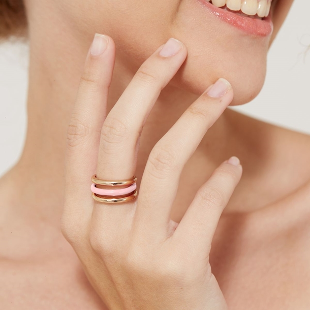 Anel Amora Esmaltada