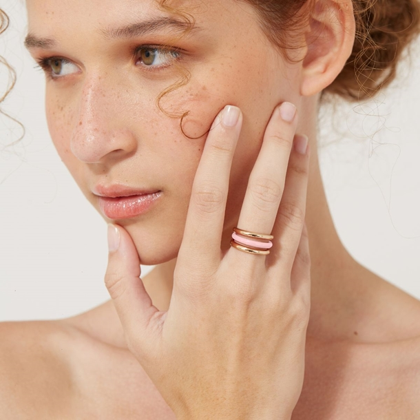 Anel Amora Esmaltada