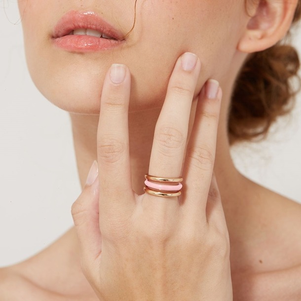 Anel Amora Esmaltada