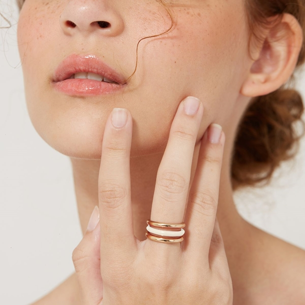Anel Amora Esmaltada