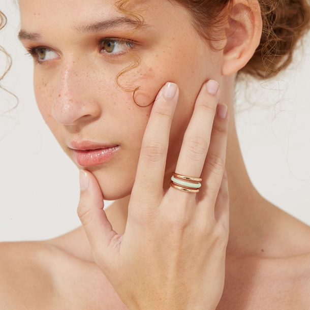 Anel Amora Esmaltada