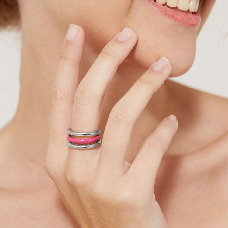 Anel  Amora Esmaltada