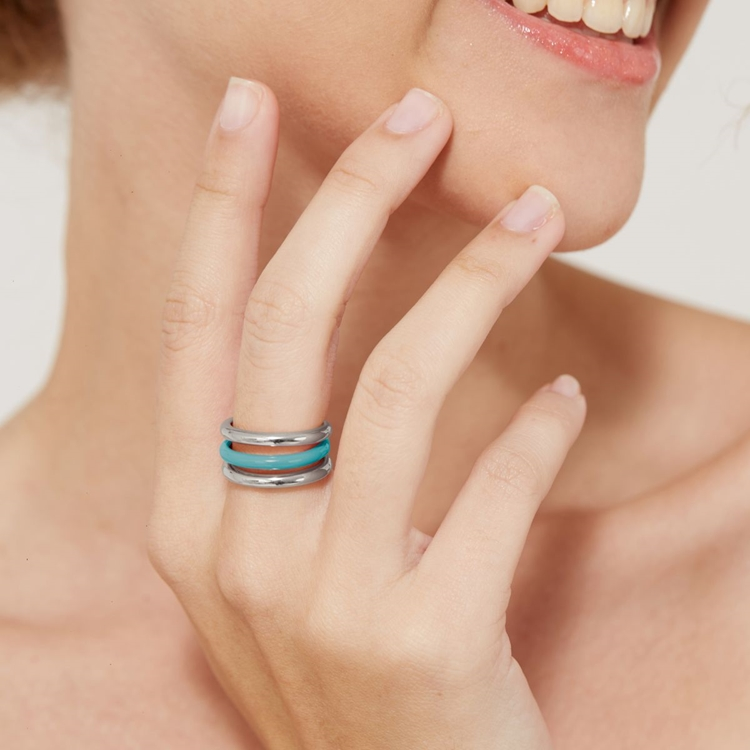 Anel  Amora Esmaltada