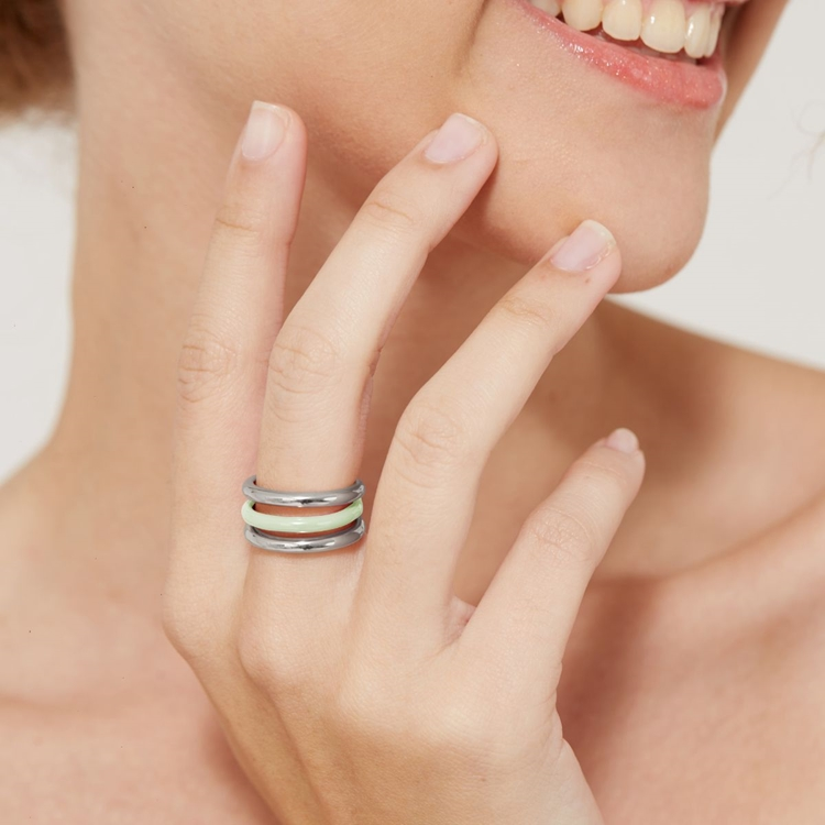 Anel  Amora Esmaltada