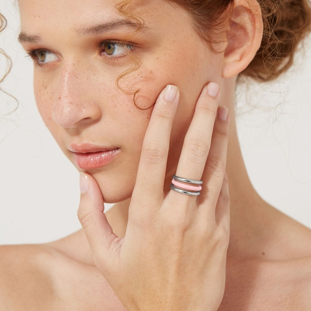 Anel  Amora Esmaltada