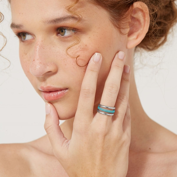 Anel  Amora Esmaltada