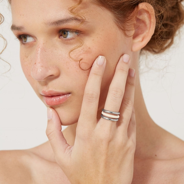 Anel  Amora Esmaltada