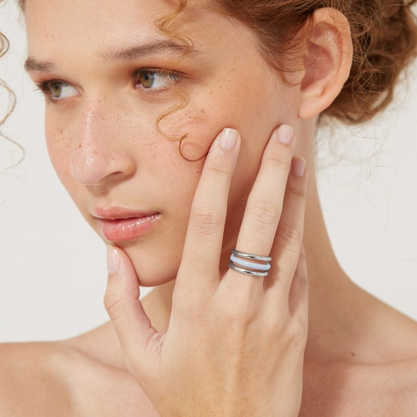 Anel  Amora Esmaltada