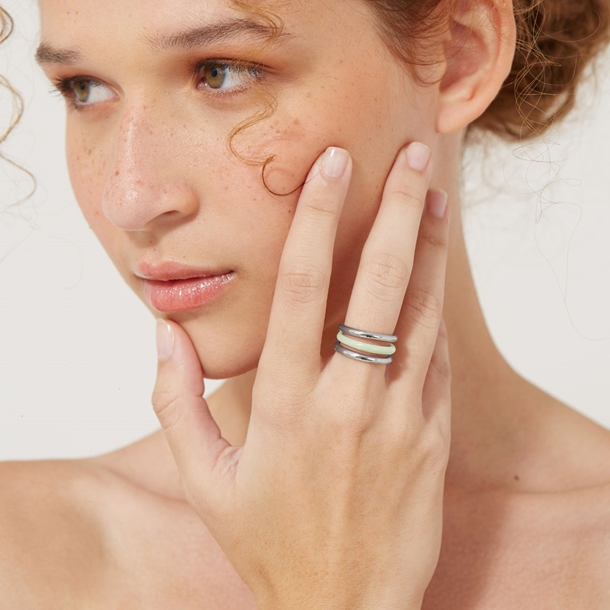 Anel  Amora Esmaltada