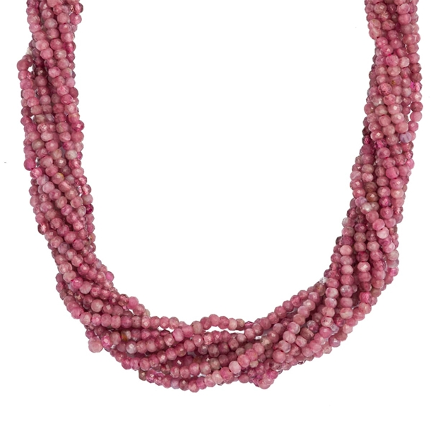Colar Voltas Turmalina Rosa