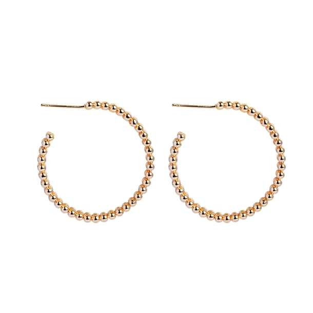 Brinco Argola Tubos Bolinhas